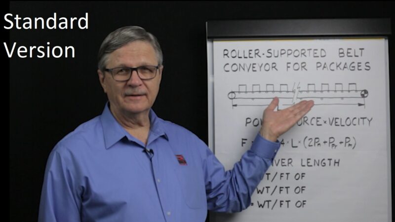 Horizontal Roller Conveyor Belt Pull Calculations