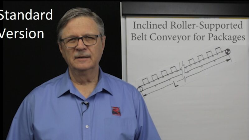 Inclined Roller Conveyor Belt Pull Calculations